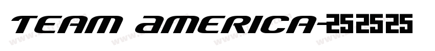 Team America字体转换